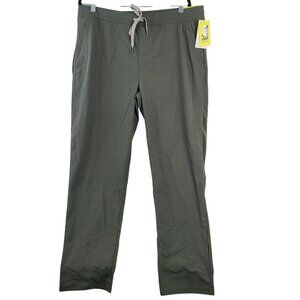 NWT All In Motion Men's 360 Lifestyle Olive Green Pull-On Athletic Pants Sz L